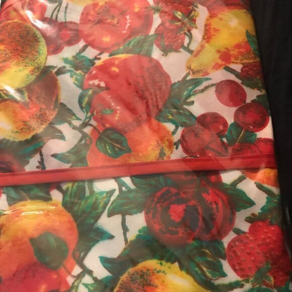 1996 Better Home Deluxe Printed Cotton Kitchen Apron Soft Vinyl Back Apron NWOT - Picture 10 of 11